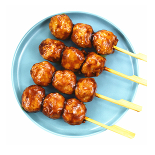 大成炭烤照烧脆骨丸鸡肉丸日式丸子串软骨罗森便利店加热即食10串