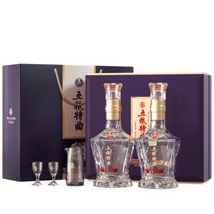 五粮液股份 五粮特曲紫金花开 浓香型白酒52度500ml*2瓶礼盒装
