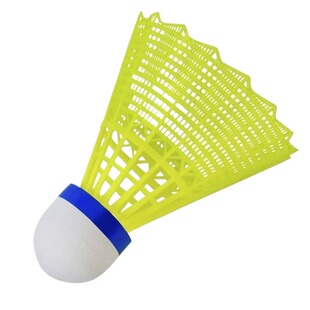 耐打王软木球头羽毛球尼龙塑料胶训练球耐用防风6只装12支室内外