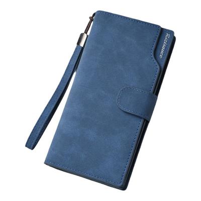 钱包男士长款拉链搭扣皮夹大容量手拿包多卡位手机一体卡包女钱夹