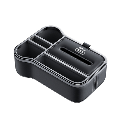 适用于奥迪扶手箱收纳储物多功能纸巾盒A4/A6L/Q3/Q5L车载内饰品