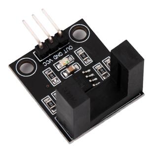 菡诚LM393测速传感器模块红外对射计数传感器槽型光耦槽宽10MM