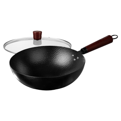 凹面电磁炉专用炒锅铁锅无涂层