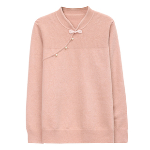 秋冬加厚保暖黄金貂水貂绒女针织半高圆领套头年轻时尚打底羊毛衣