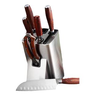 厨具套装全套家用厨房刀具套装组合七件菜刀套装刀架龙泉拜格单人