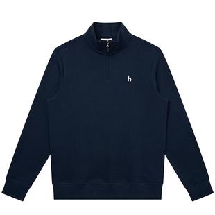 【商场同款】Hazzys哈吉斯男半拉链立领卫衣2025秋季新款休闲上衣