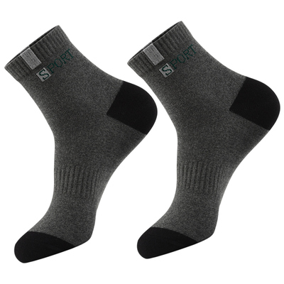 浪莎袜子男士纯棉防臭中筒运动