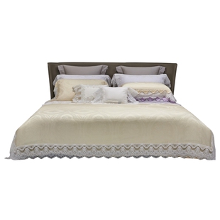 YOLANNA/欧恋纳艺术蕾丝床单天丝高端轻奢被套床上四件套娜塔莉