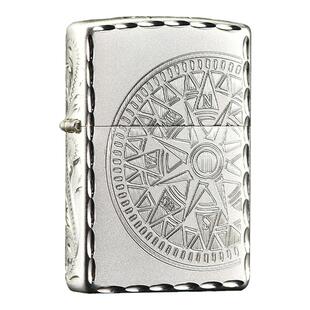 ZIPPO打火机正版爱情海罗盘渡银煤油之宝男士zoop芝宝限量男士