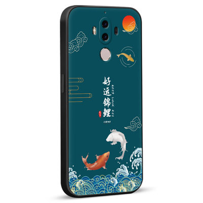 秋昊适用于华为mate9手机软壳潮 mha-al00卡通tl00硅胶防摔meta9国风maet9女款mete9兰花mato9保护套mha-aloo