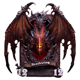 Blizzard暴雪游戏官方周边炉石传说死亡之翼卡牌艺术雕像