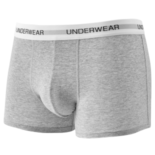 佐印男士内裤纯棉平角裤薄款舒适抑菌纯色透气青少年男生白色短裤