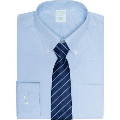 布克兄弟男士牛津纺修身正装衬衫