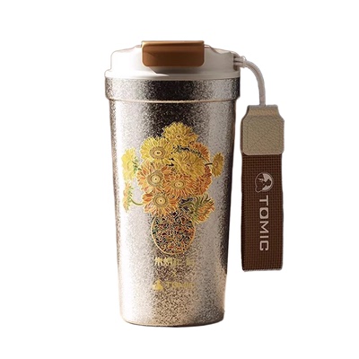 tomic特美刻纯钛咖啡杯2025新款朱炳仁联名钛杯便携保温保冷水杯