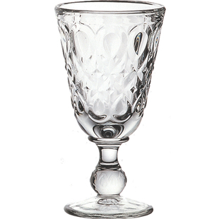 法国LAROCHERE复古彩玻璃杯 法式宫廷风里昂古典红酒高脚杯马克杯