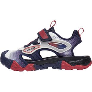 李宁童鞋儿童凉鞋男女童2026夏季新款运动休闲包头软底防滑沙滩鞋