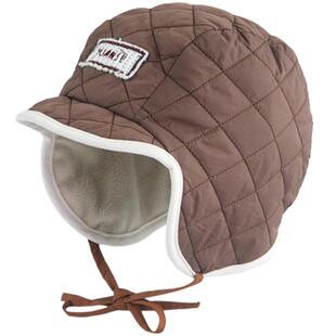 儿童帽子秋冬夹棉雷锋帽ins韩版男童女童户外保暖小童加绒护耳帽