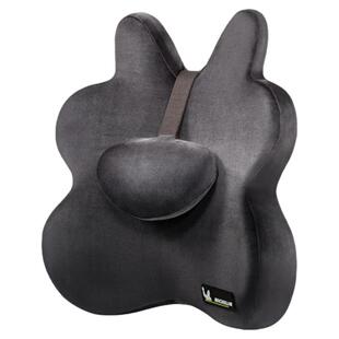 米其林云系汽车头枕腰靠护腰驾驶座椅腰枕驾驶座记忆棉支撑金丽绒