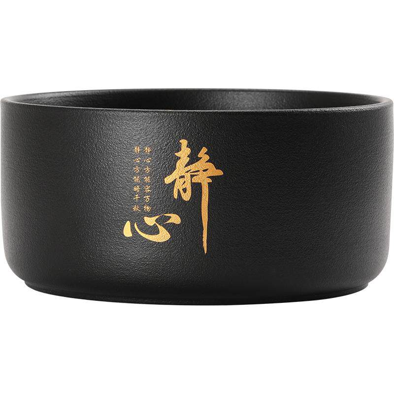 黑陶茶洗家用中式笔洗茶渣缸