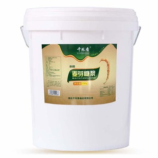 千凤香80%透明麦芽糖浆25kg商用大桶装水怡糖稀玉米糖浆烘焙专用