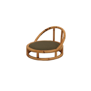 赋石家居竹藤木复古中式榻榻米塌塌米椅茶空间侘寂靠背椅飘窗凳子