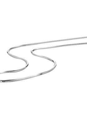 S925纯银四方蛇骨项链