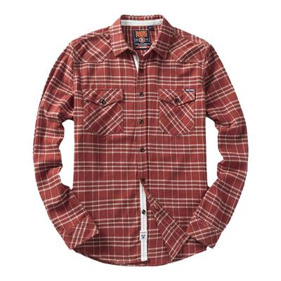 美式复古重磅纯棉工装格子衬衫