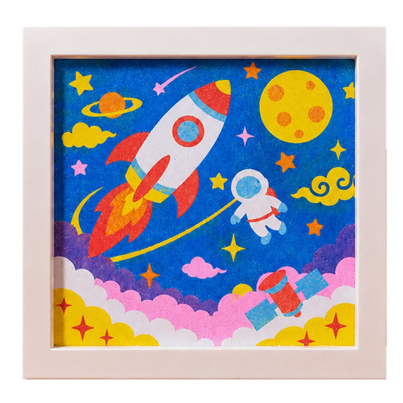 国庆节日沙画相框手工diy材料