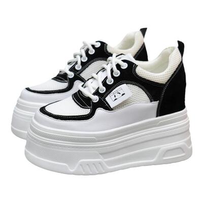 12cm真皮休闲春季运动鞋百搭新款