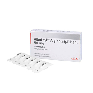 【自营】德国爱宝疗Albothyl妇科栓剂瘙痒用止痒霉菌性阴道炎6粒