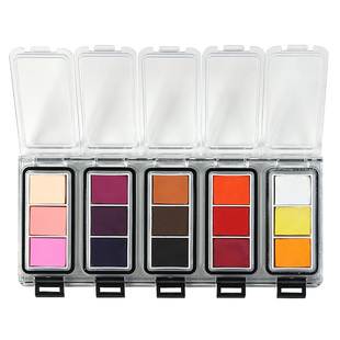 秀普富莱卡勒干性色粉盘进口色粉颜色鲜艳干湿两用色粉插画色粉速写水彩颜料学生美术用色粉工具套装