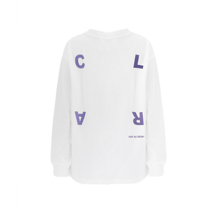 女童速干长袖T恤儿童户外休闲运动7a抗菌后背字母印花打底衫上衣