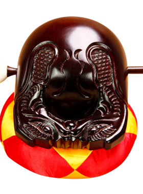 香樟木木鱼法器家用诵经拜佛佛具