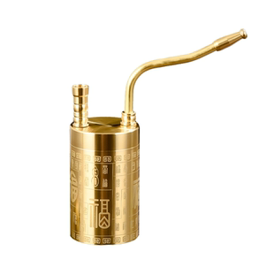 纯铜水烟壶粗中细烟丝四用复古百福葫芦烟嘴烟锅过滤水斗高级过滤