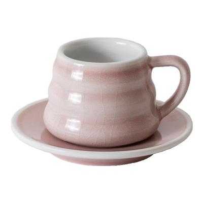 爱陶乐官方[直身型] 110ml土耳其咖啡杯碟套装Loveramics