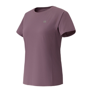 KOLON SPORT可隆户外休闲接触凉感防晒UPF50+女Coldblack短袖T恤