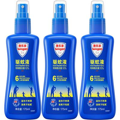 澳乐家驱蚊喷雾神器175ml×3瓶
