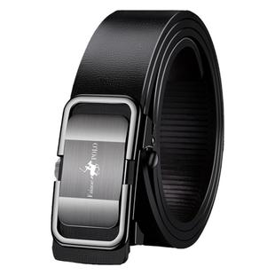 保罗男士皮带高端纯牛皮腰带无牙自动扣商务休闲潮流十二生肖裤带