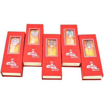 古典京剧脸谱书签特色工艺品出国