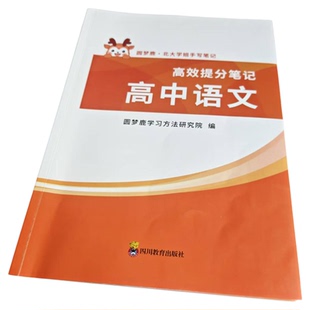 高中语文提分笔记本新高考复习资料高中教辅北大学姐手写学霸笔记