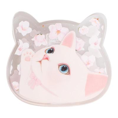 jetoy透明亚克力猫咪手账票夹子