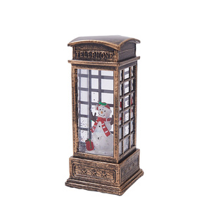 圣诞节装饰品小夜灯水晶球手提飘雪风灯礼品礼物桌面主题氛围摆件