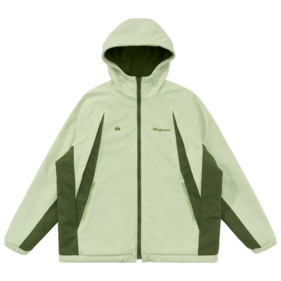 秋冬拼色街头简约休闲外套夹克男