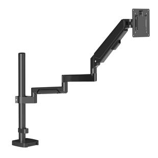 通用显示器支架加长拉伸增高立柱免打孔气动机械臂可倒挂桌面底座