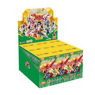 布鲁可积木人超级战队群星版第二弹2代勇气爆发虫王战队强龙红克