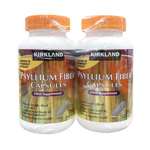美国直邮kirkland柯克兰膳食纤维素胶囊缓解消化提高免疫360粒