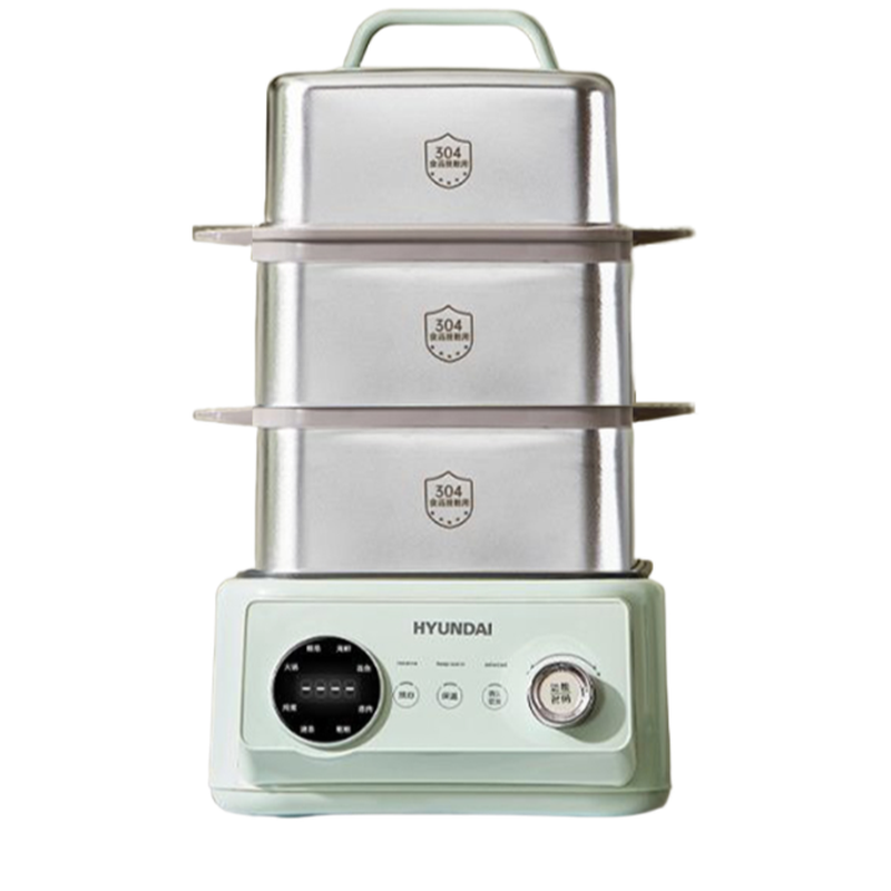 韓國現代電蒸鍋304不鏽鋼1200W