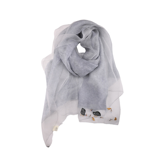 小岛乐趣丨真丝混纺围巾夏季旗袍披肩外搭高端薄款丝巾防晒送妈妈