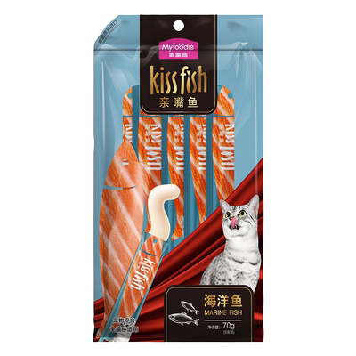 麦富迪猫零食亲嘴鱼猫条