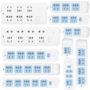 公牛无线插座不带线排插面板多孔家用接线板自接线插板多功能排插